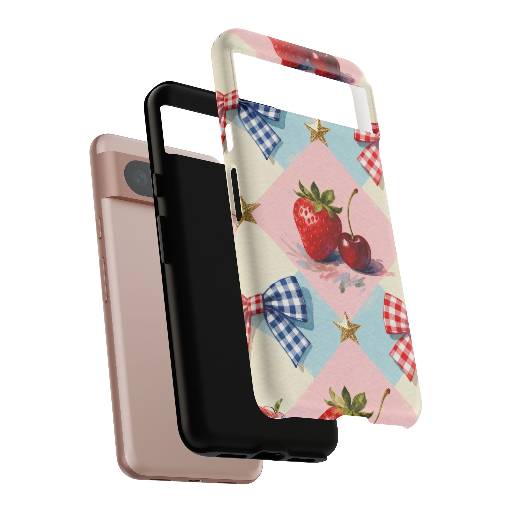 Americana Coquette Cherry Picnic Phone Case Printify