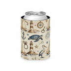 Coastal Lighthouse & Sea Turtle Can Cooler Printify