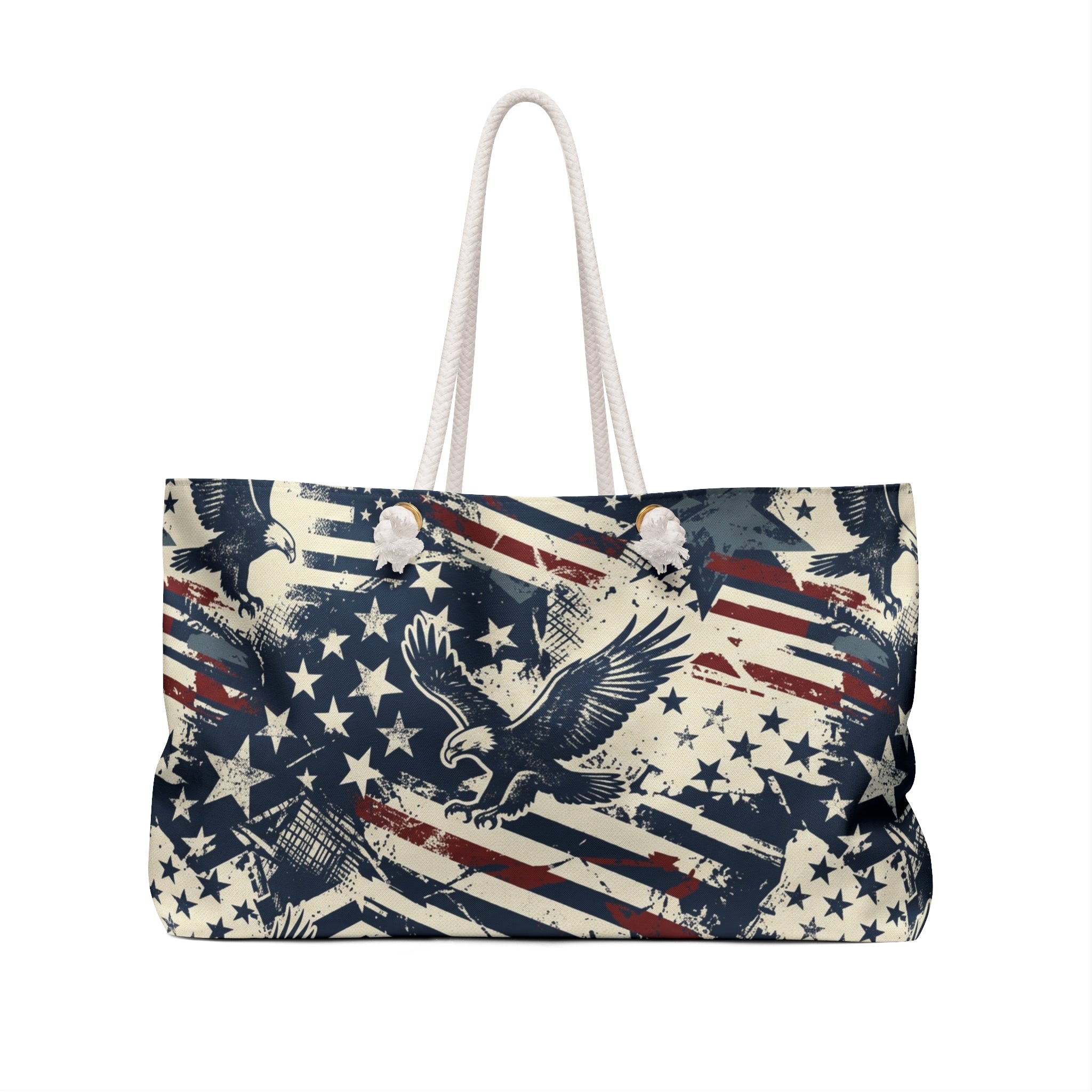 Vintage Americana Eagle Weekender Tote Printify