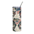 Patriotic Bass Fish 20oz Stainless Steel Tumbler Printify