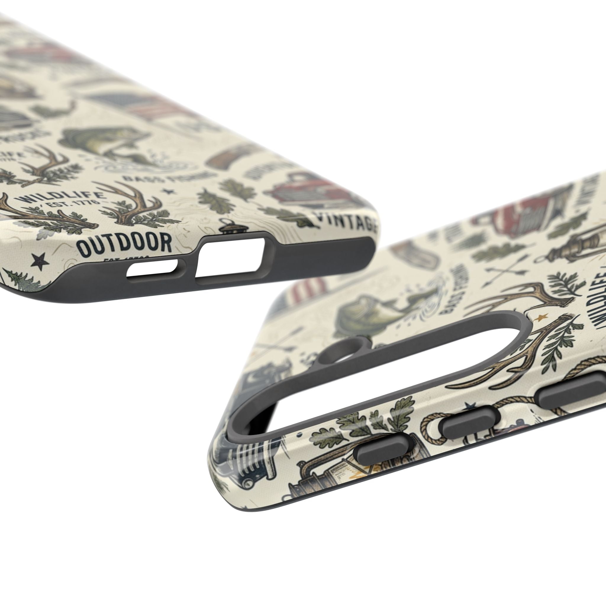 Patriotic Outdoors Phone Case – Bass Fishing & Vintage Americana Case Printify