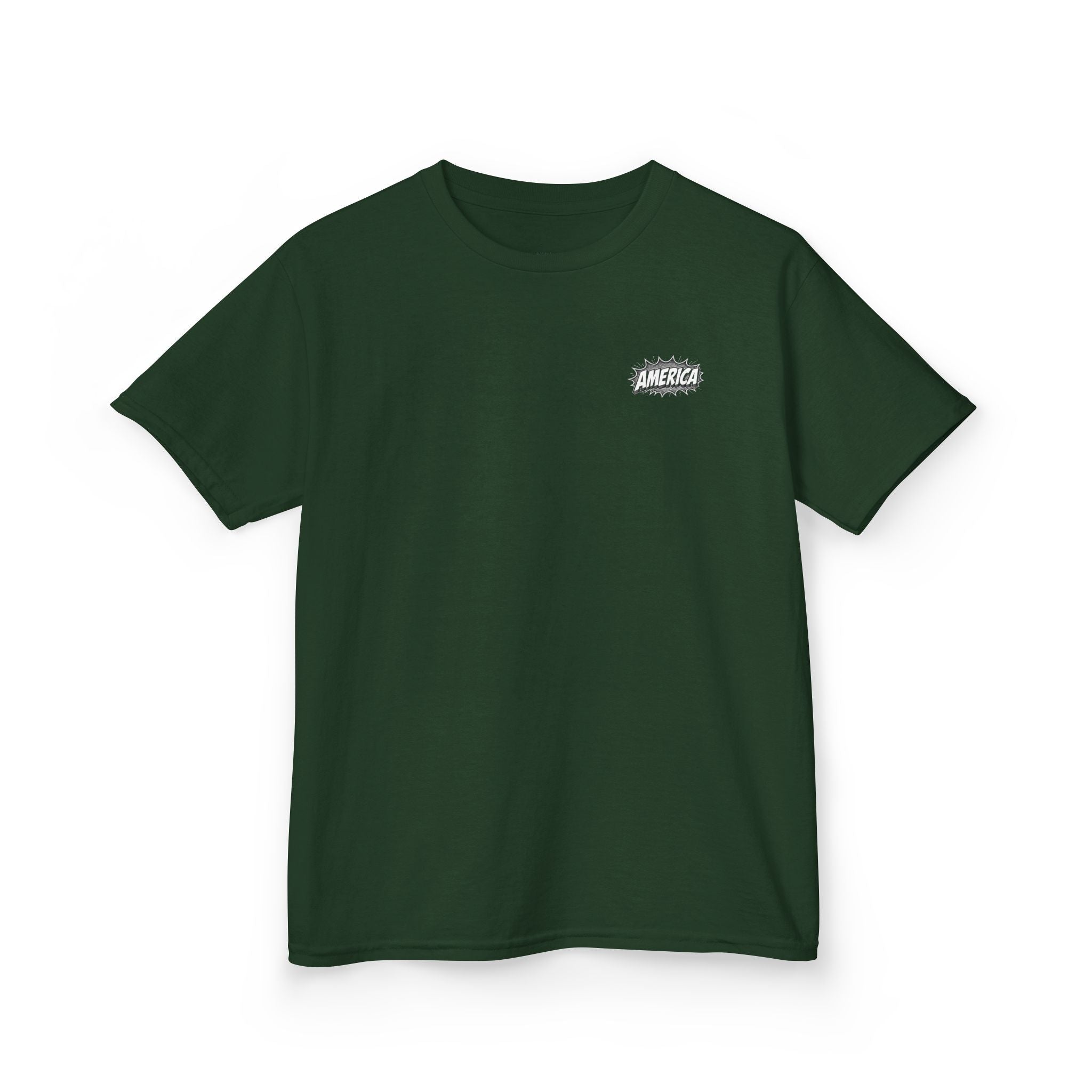 America Comic Book History Kids Tee Printify