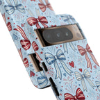 Patriotic Coquette Bows & Fireworks Phone Case Printify