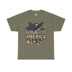 God Bless America 1776 Patriotic T-Shirt – Vintage American Heritage Tee