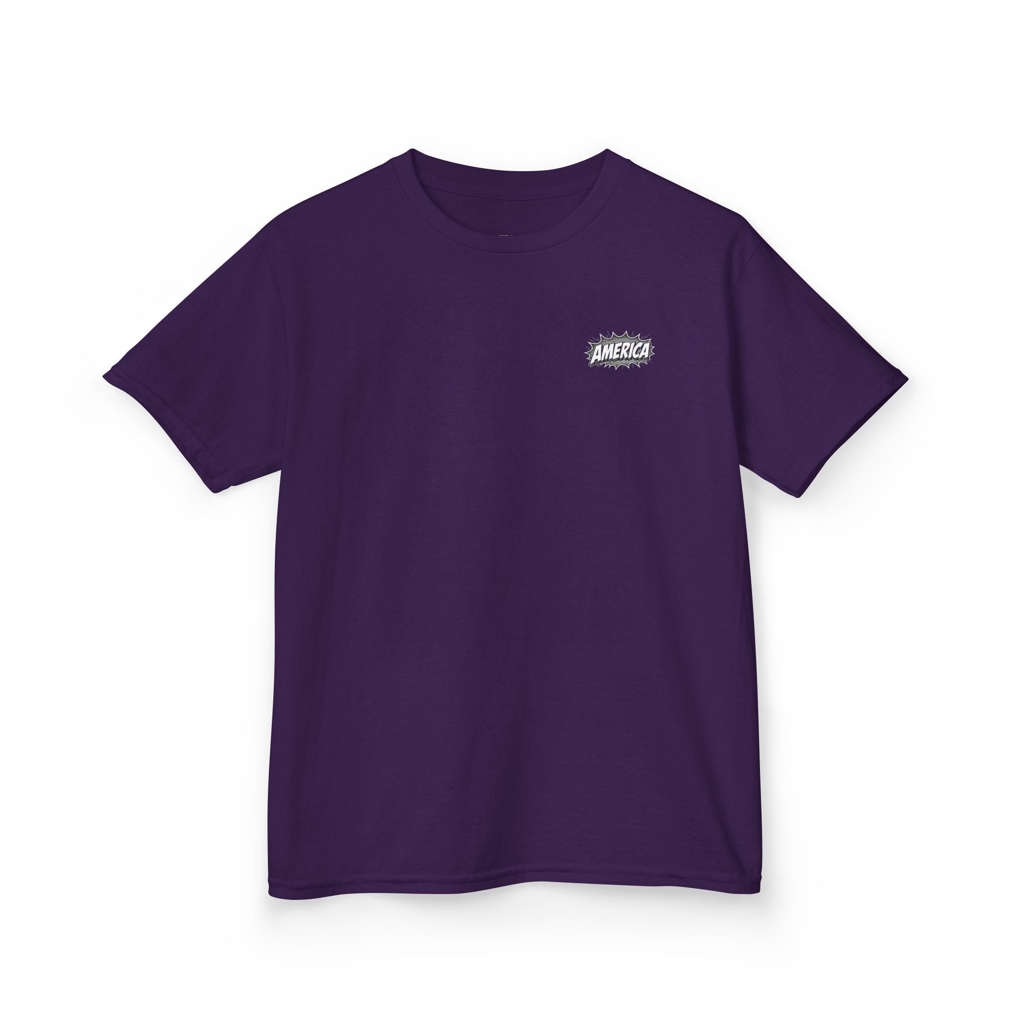 America Comic Book History Kids Tee Printify