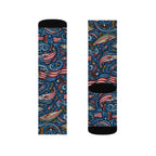 American Angler Performance Crew Socks – Patriotic Fishing Socks Printify