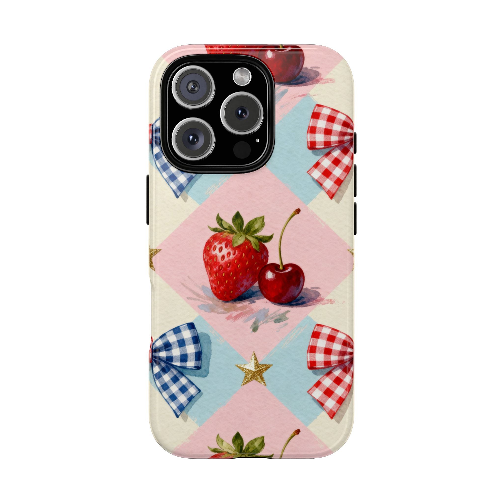 Americana Coquette Cherry Picnic Phone Case Printify