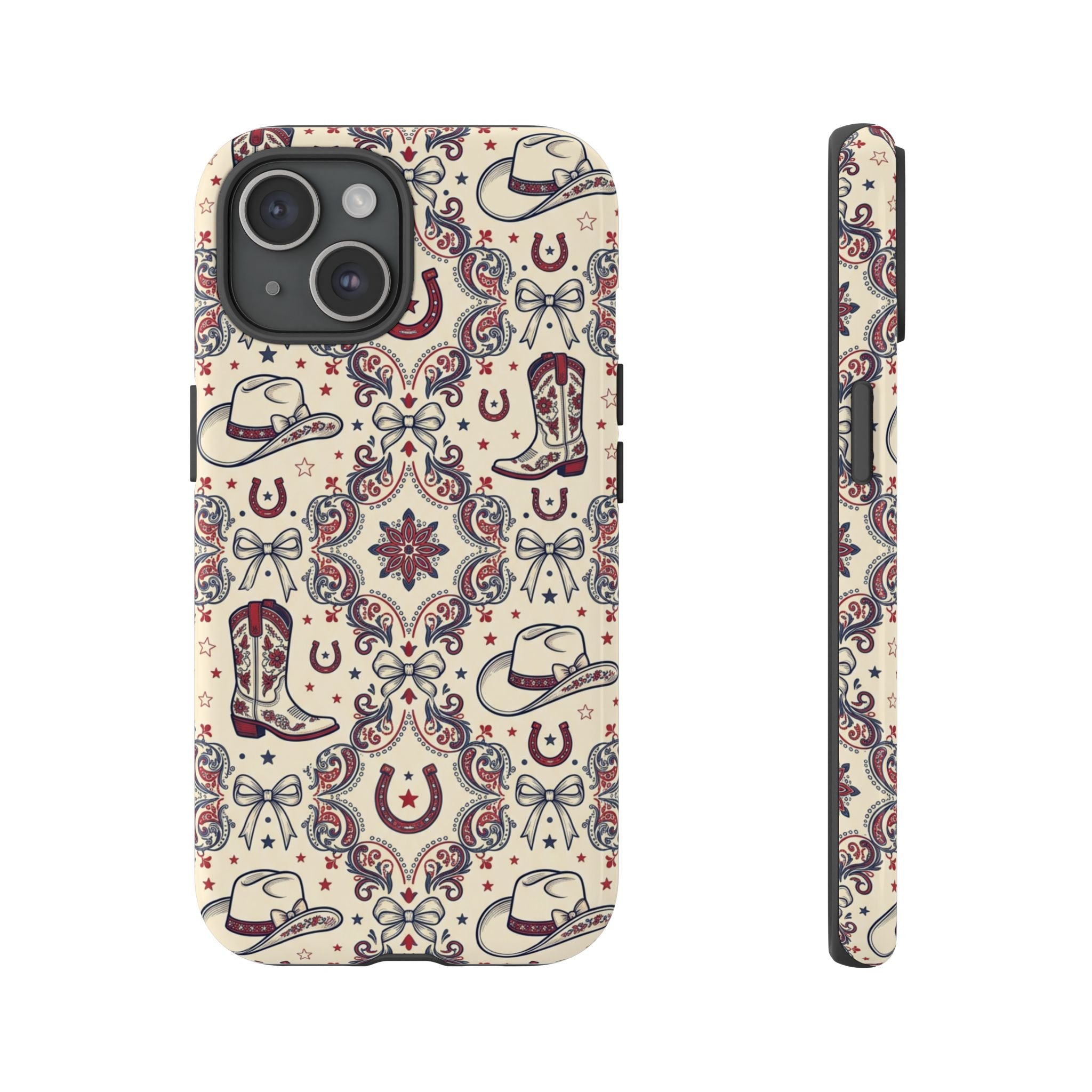 Americana Cowgirl Coquette Phone Case Printify