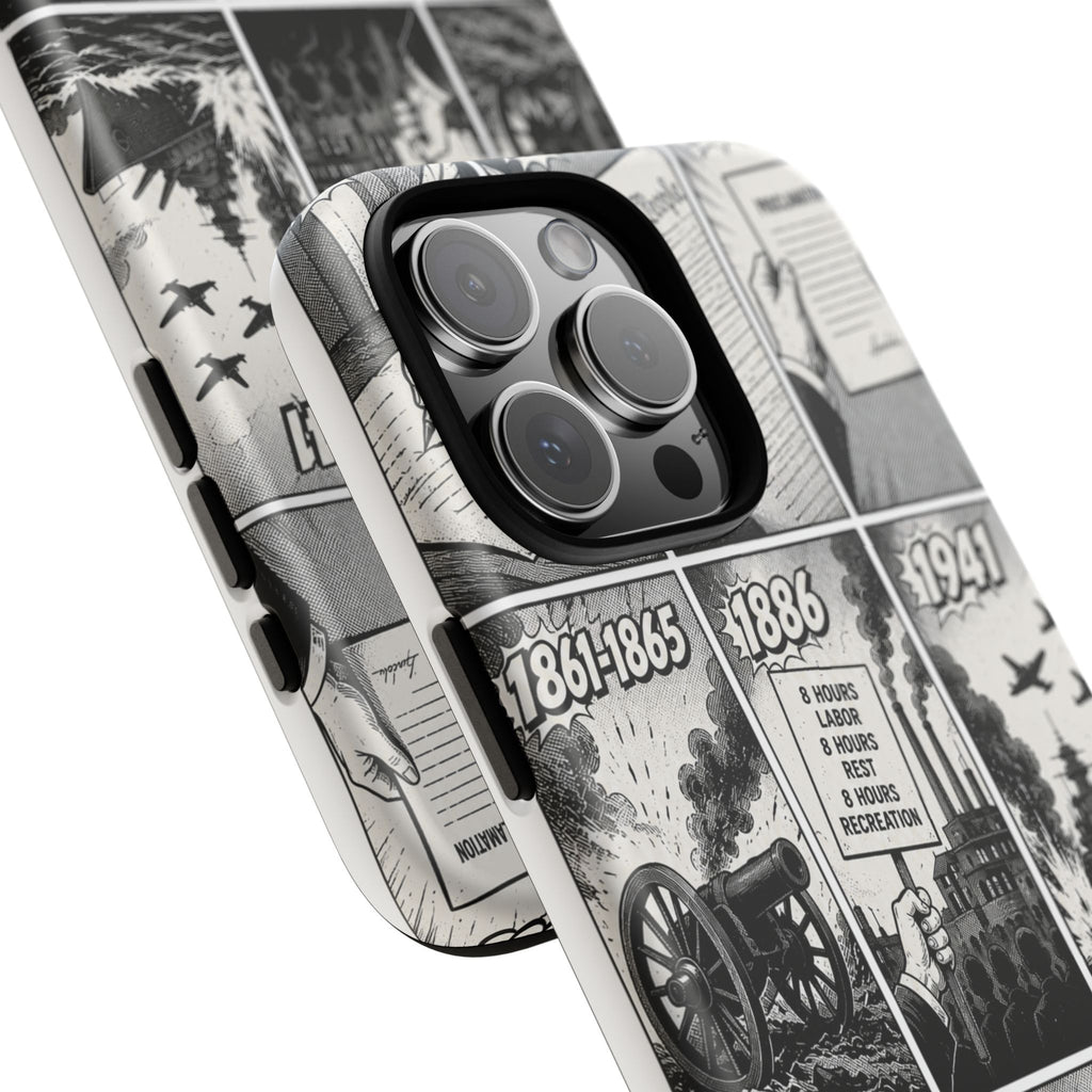 America Through the Ages Comic History Phone Case Printify