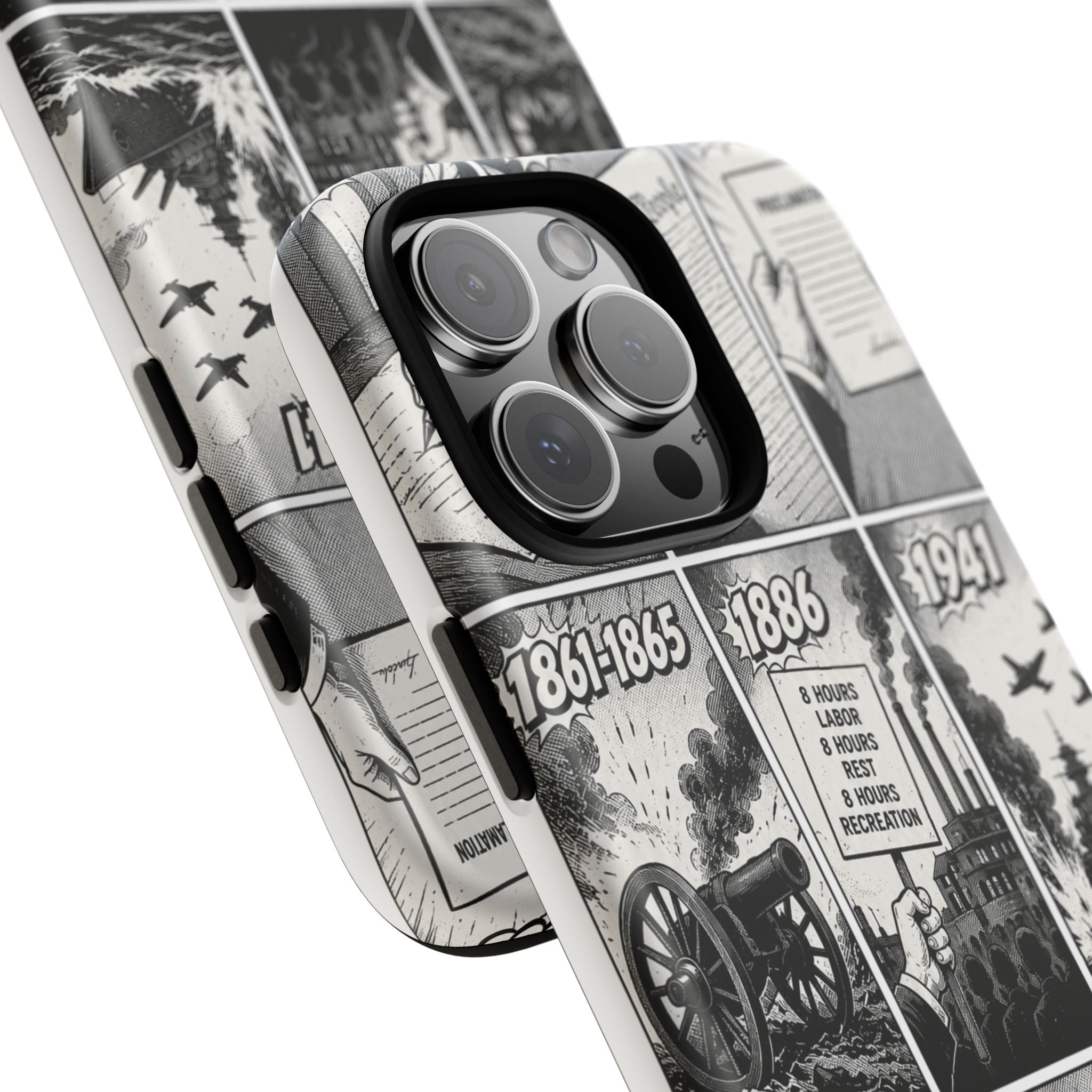 America Through the Ages Comic History Phone Case Printify