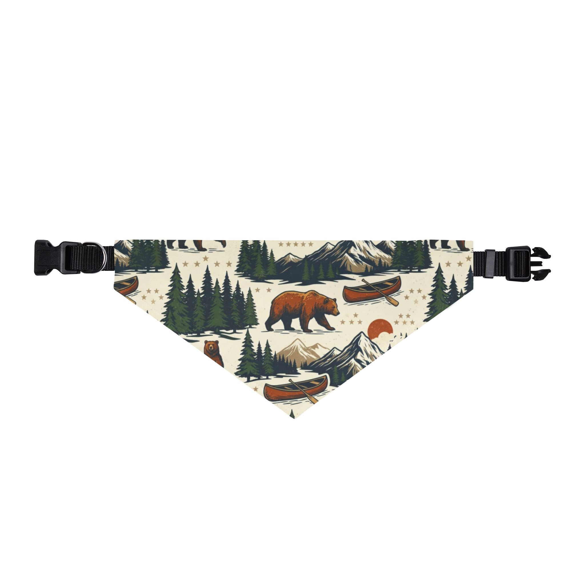 Wilderness Explorer Dog Bandana – Adventure Pup Outdoor Collar Bandana Printify