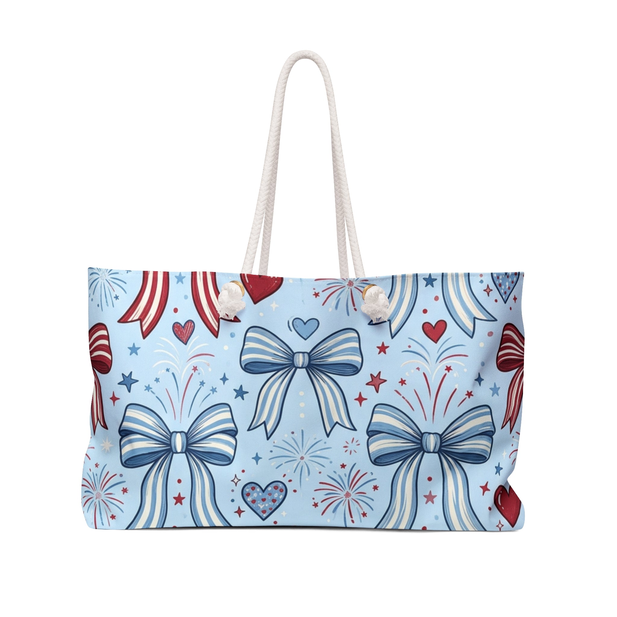 Liberty Bows & Fireworks Weekender Tote Printify