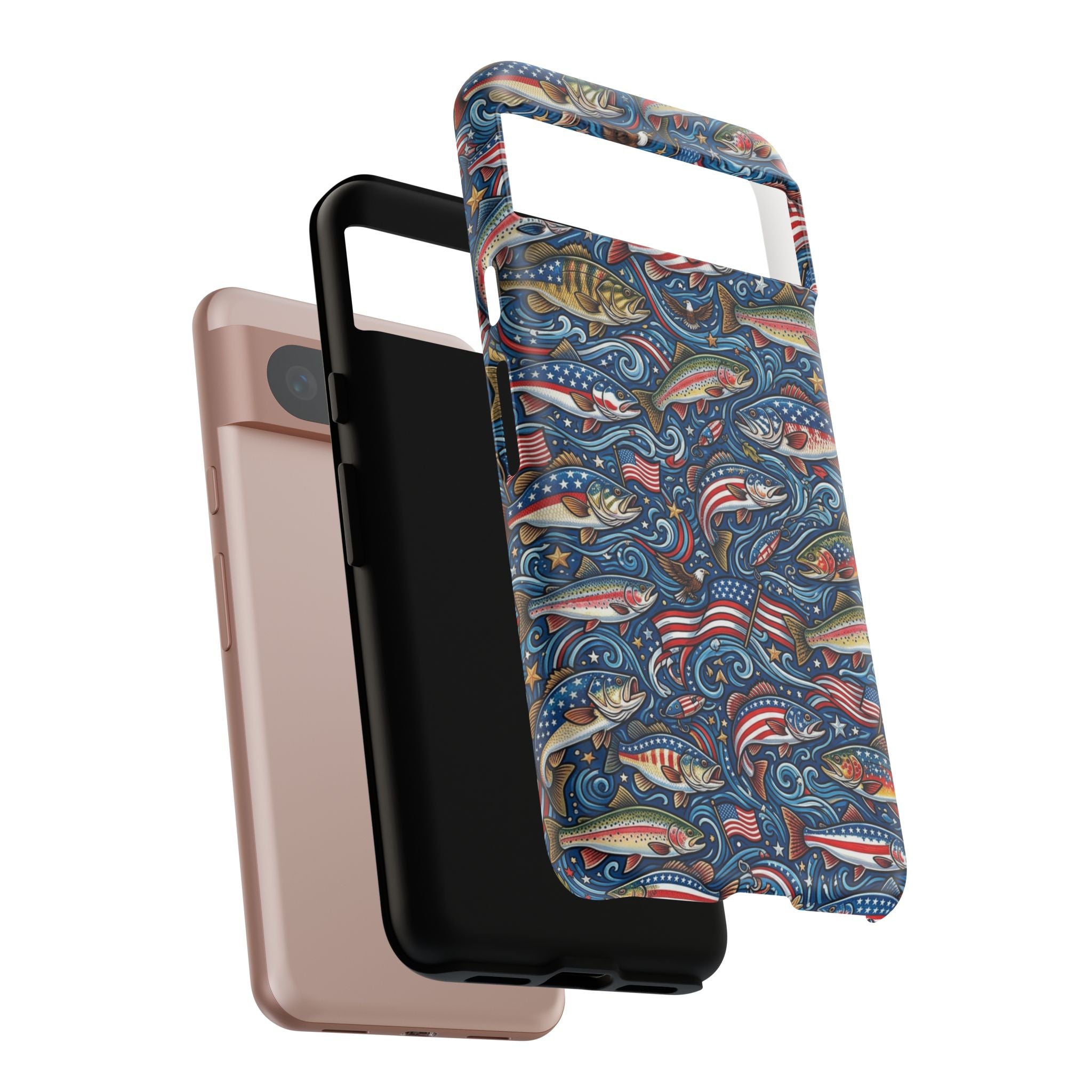 Patriotic Fishing Waters Phone Case Printify