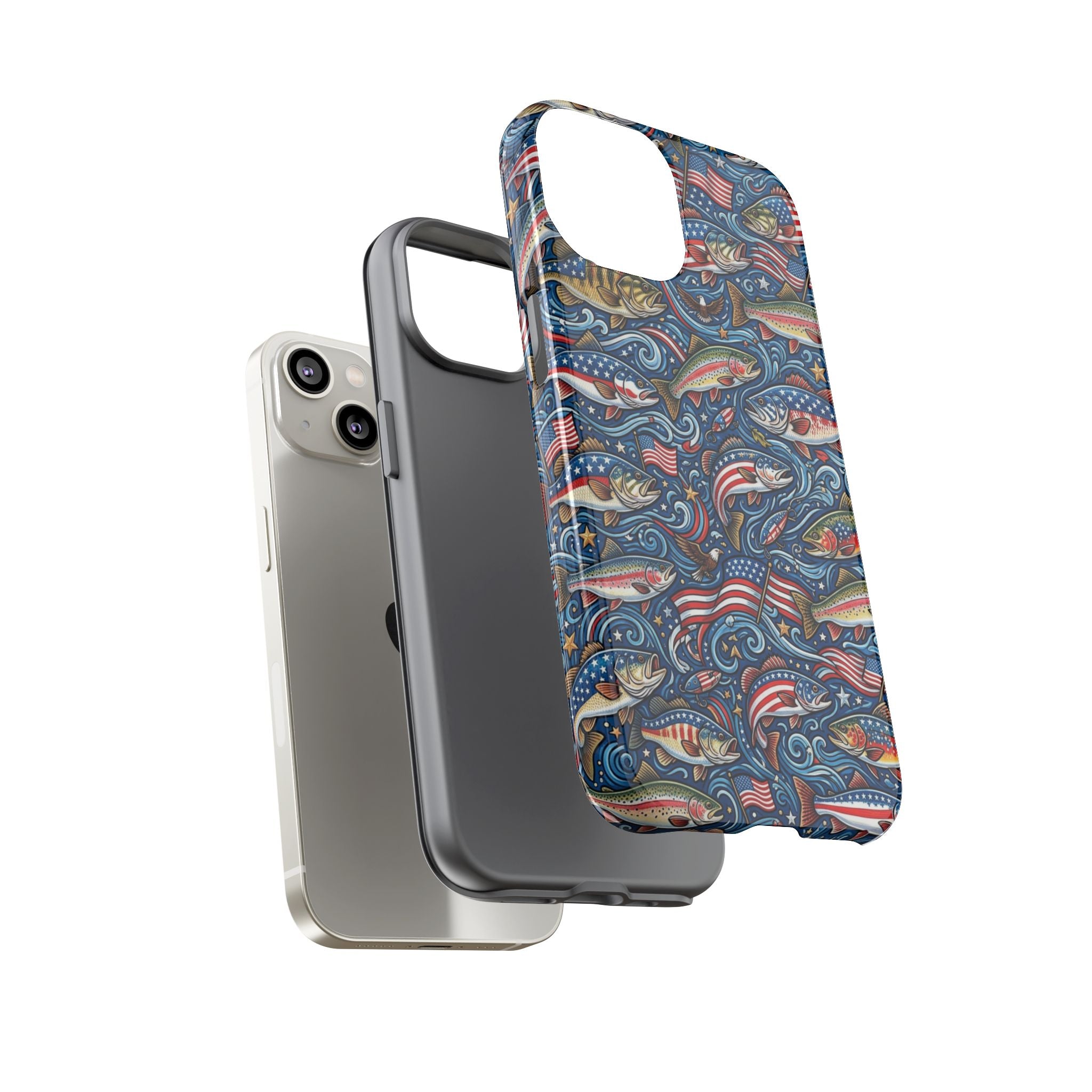Patriotic Fishing Waters Phone Case Printify
