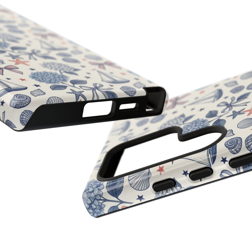 Coastal Americana Hydrangea Phone Case Printify