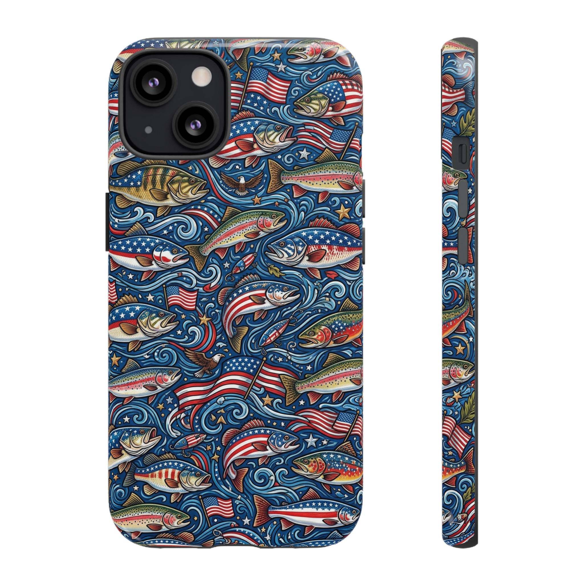 Patriotic Fishing Waters Phone Case Printify