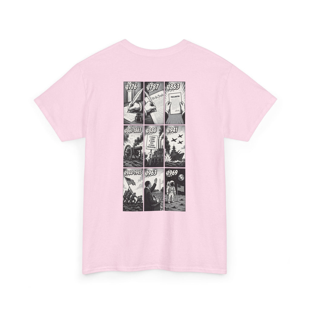 America Comic Book History T-Shirt Printify