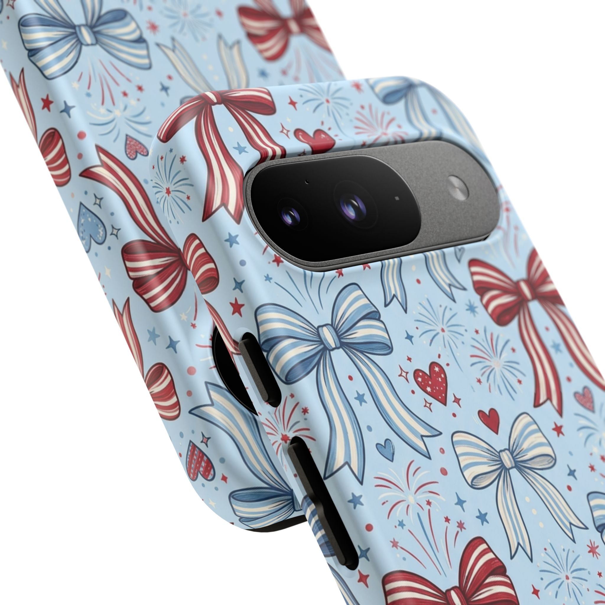 Patriotic Coquette Bows & Fireworks Phone Case Printify