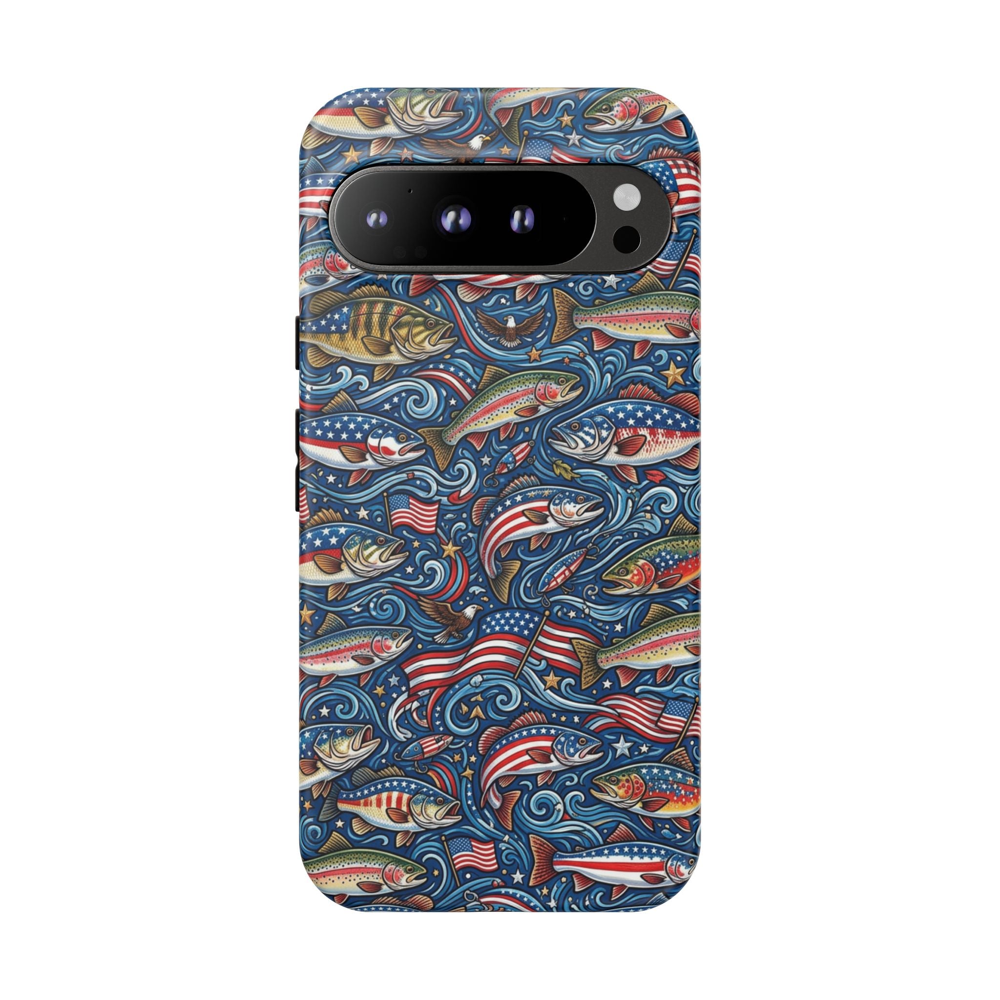 Patriotic Fishing Waters Phone Case Printify