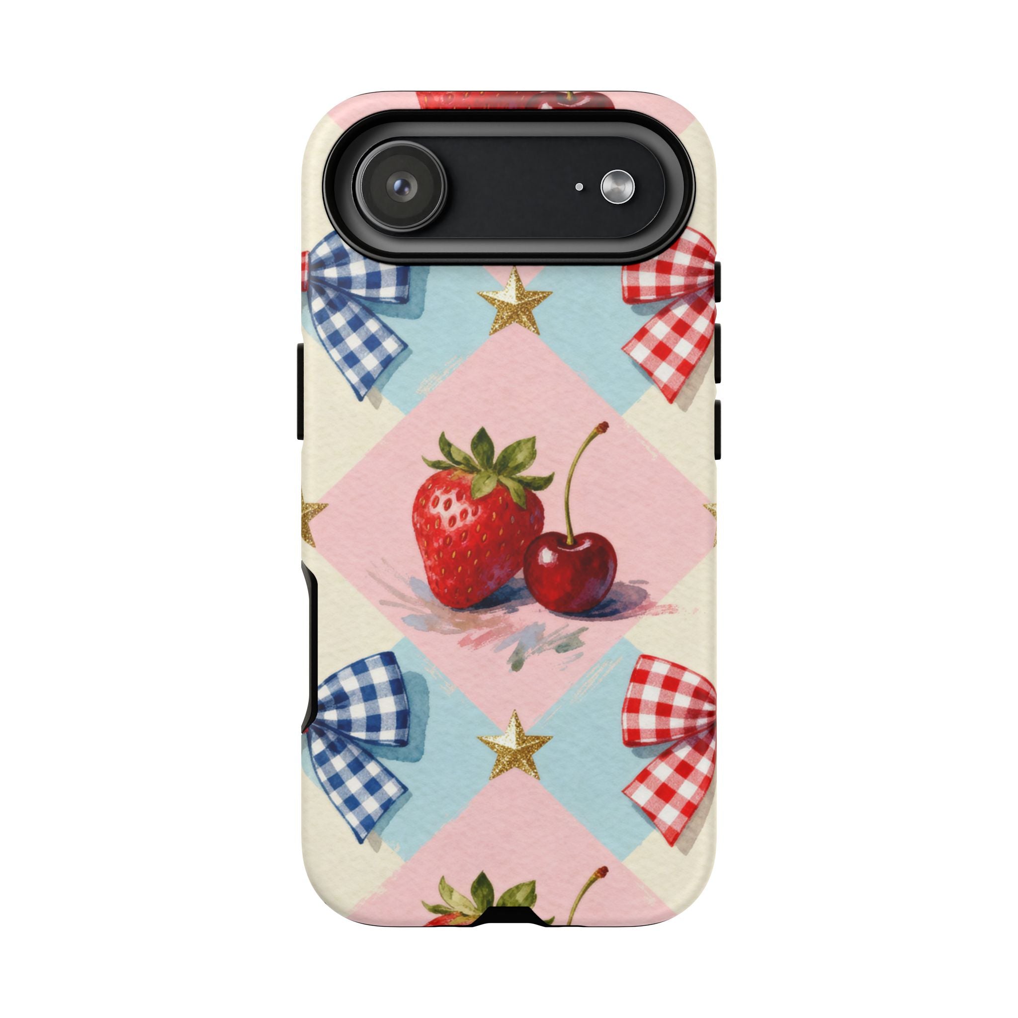 Americana Coquette Cherry Picnic Phone Case Printify