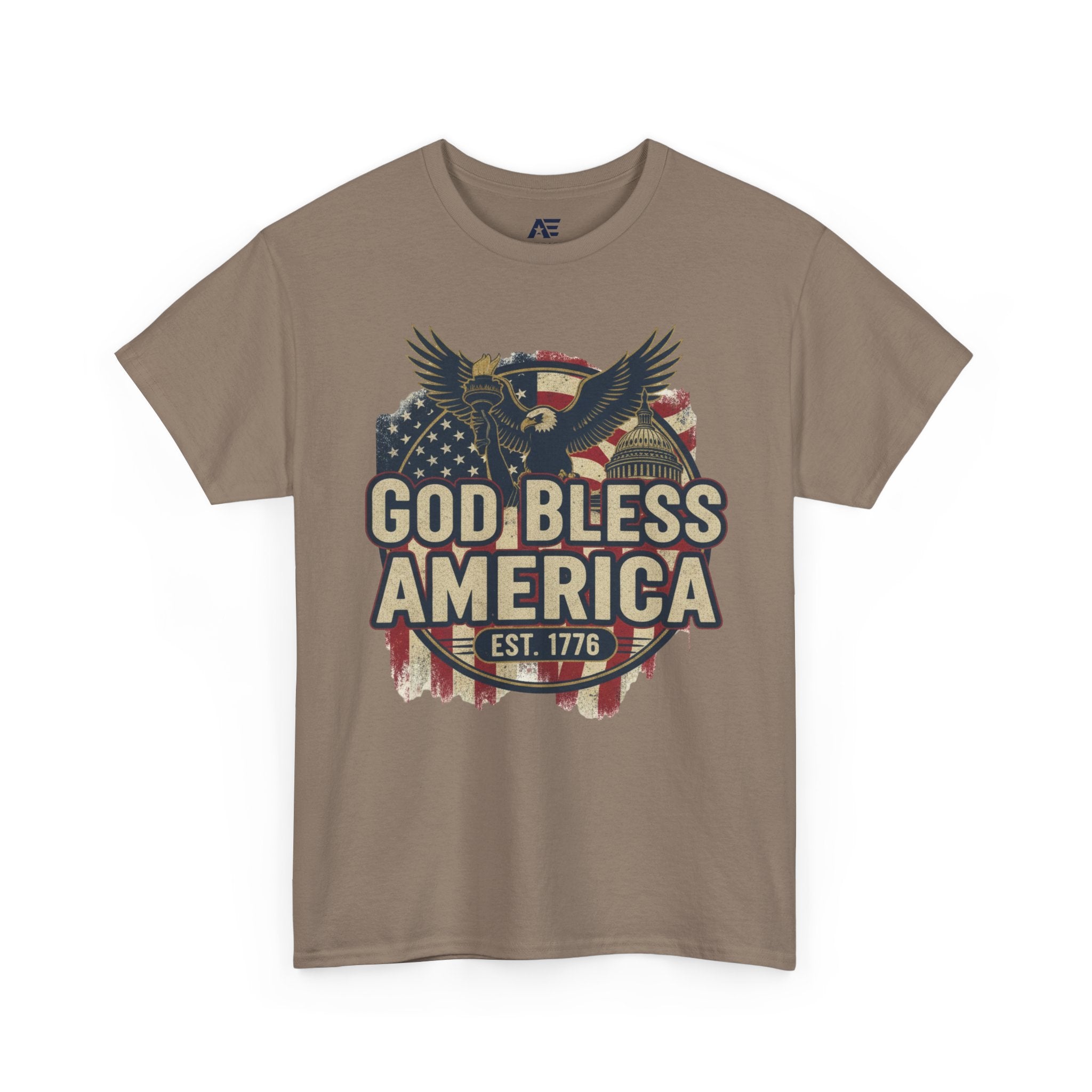 God Bless America 1776 Patriotic T-Shirt – Vintage American Heritage Tee