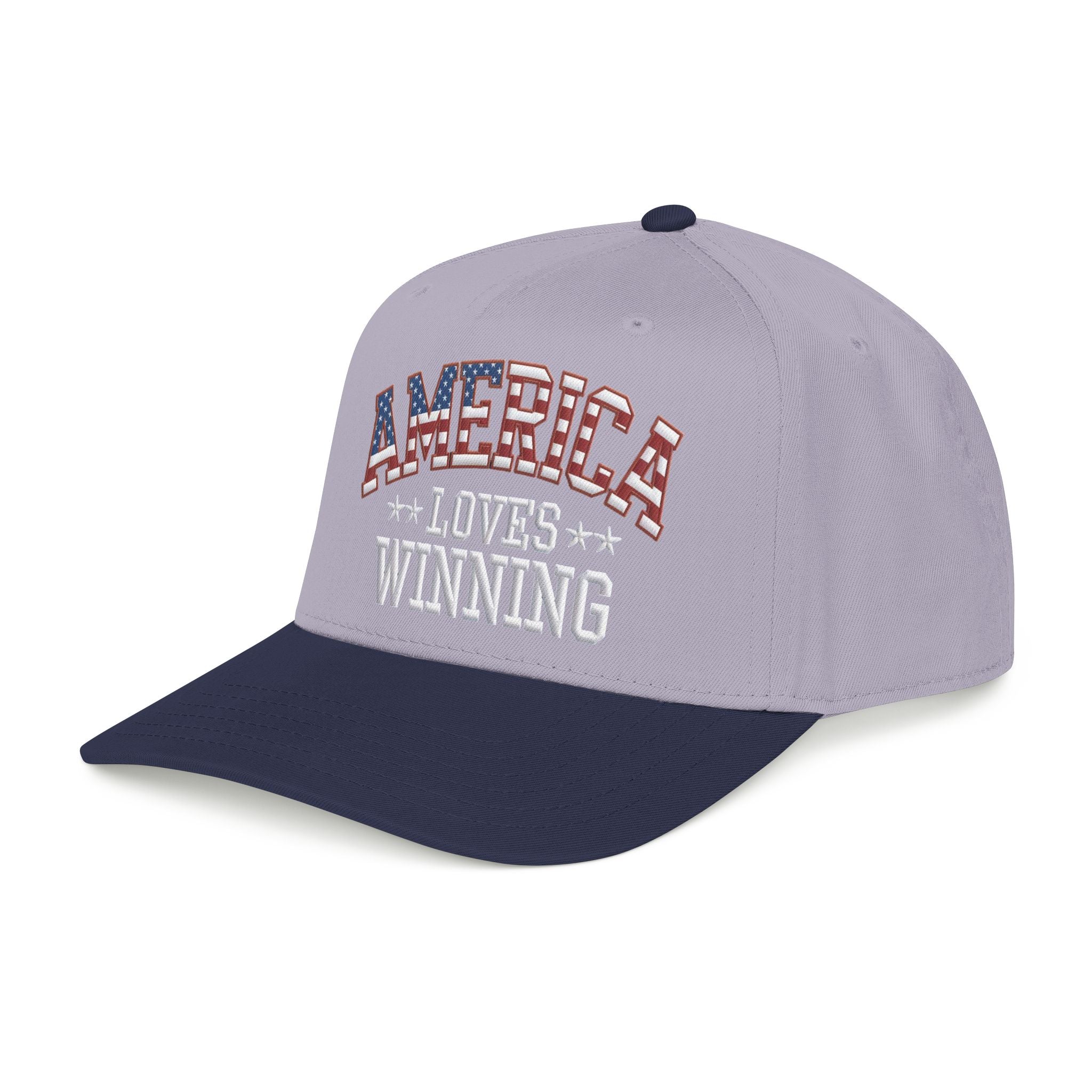 America Loves Winning Patriotic Hat – American Flag Cap