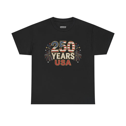 "250 YEARS" Patriotic Unisex Cotton T-Shirt Printify
