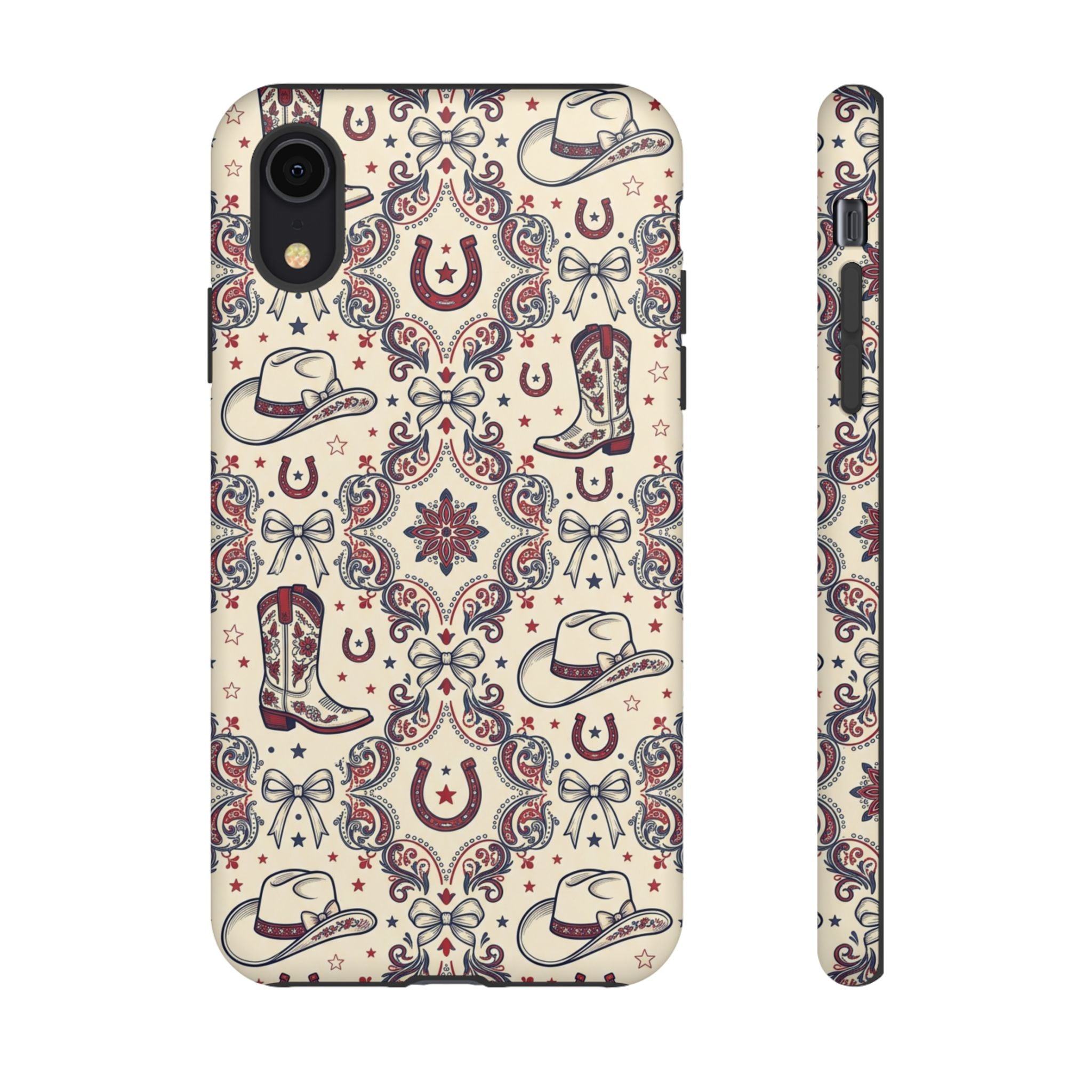 Americana Cowgirl Coquette Phone Case Printify