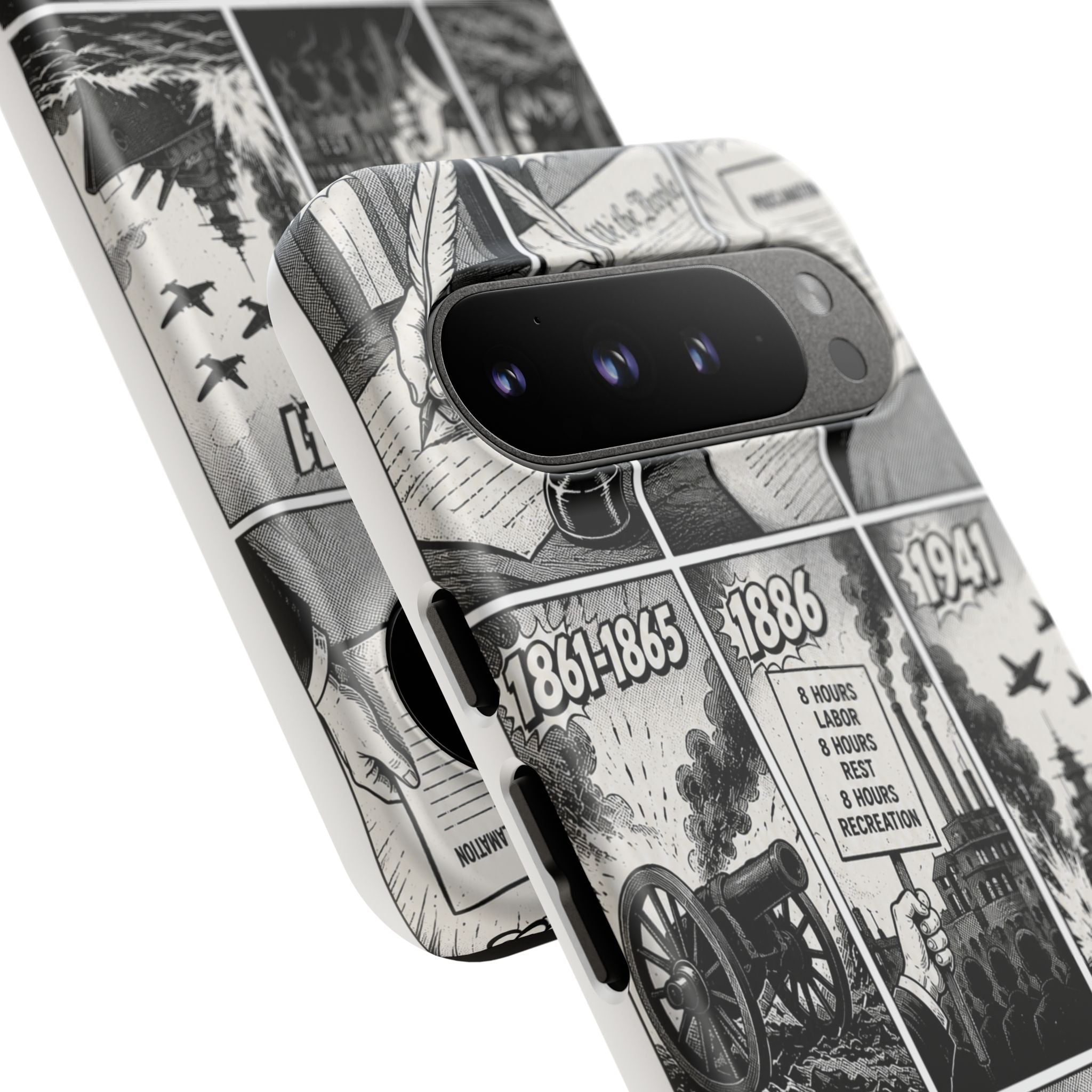 America Through the Ages Comic History Phone Case Printify