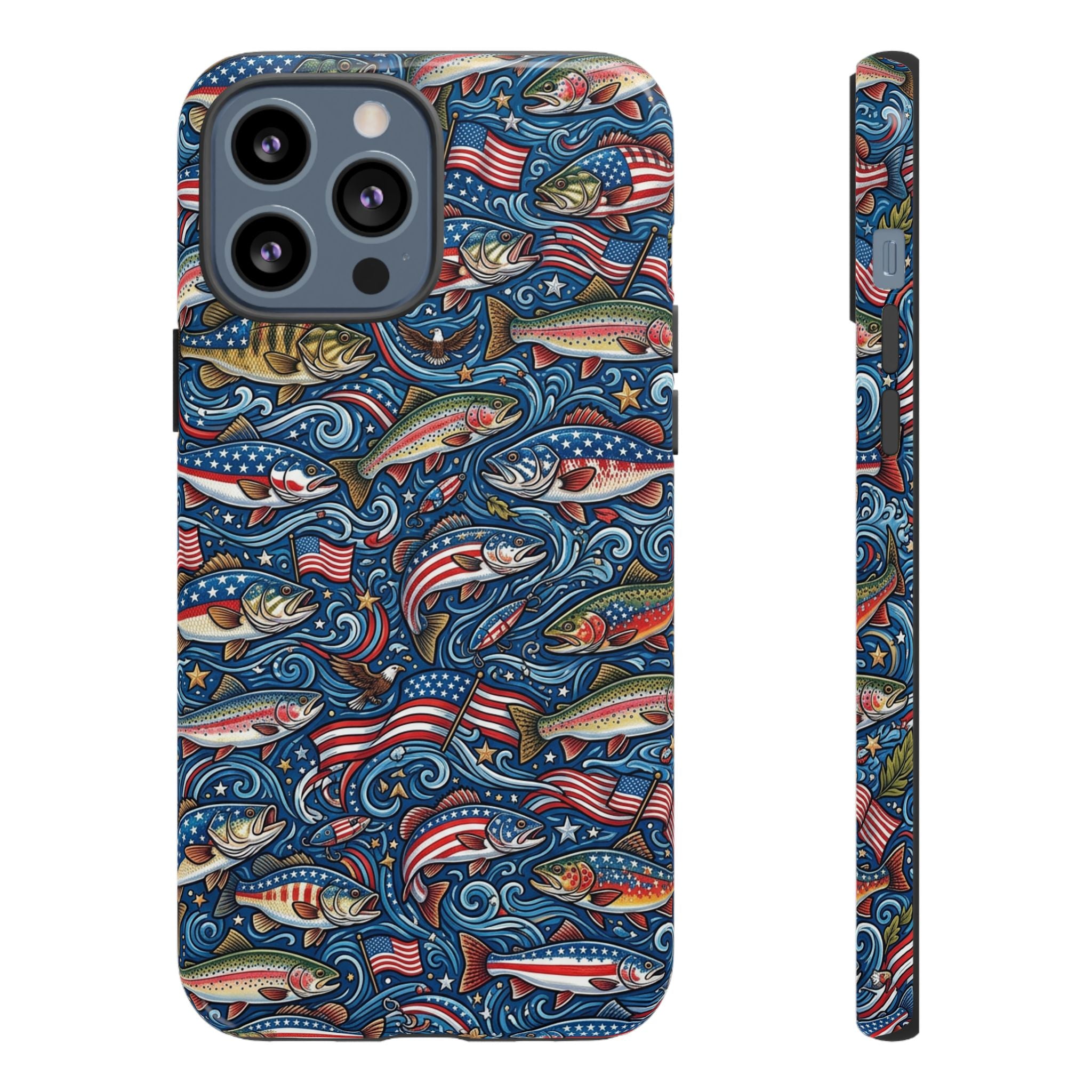 Patriotic Fishing Waters Phone Case Printify