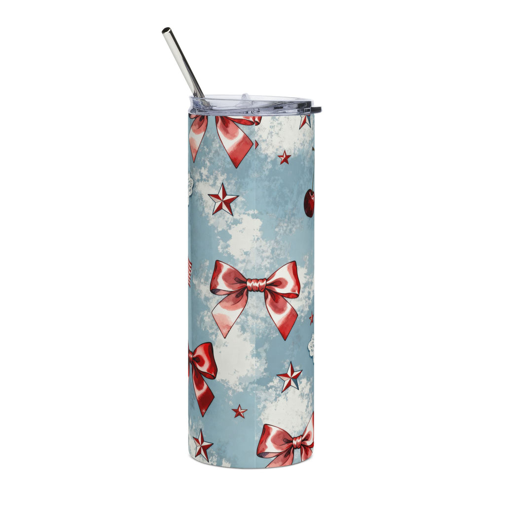Coquette Americana 20oz Stainless Steel Tumbler Printify