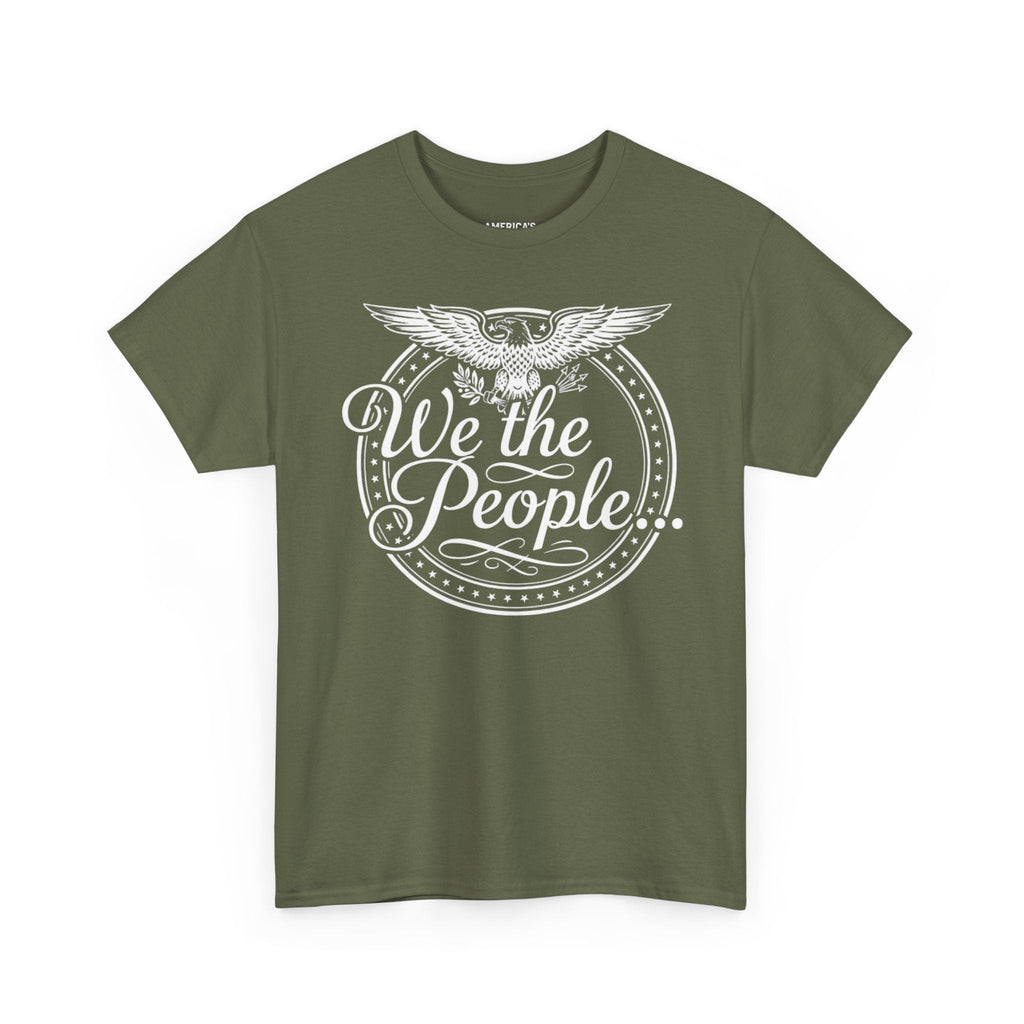 We The People Patriotic Seal T-Shirt – Unisex Heavy Cotton Tee Printify