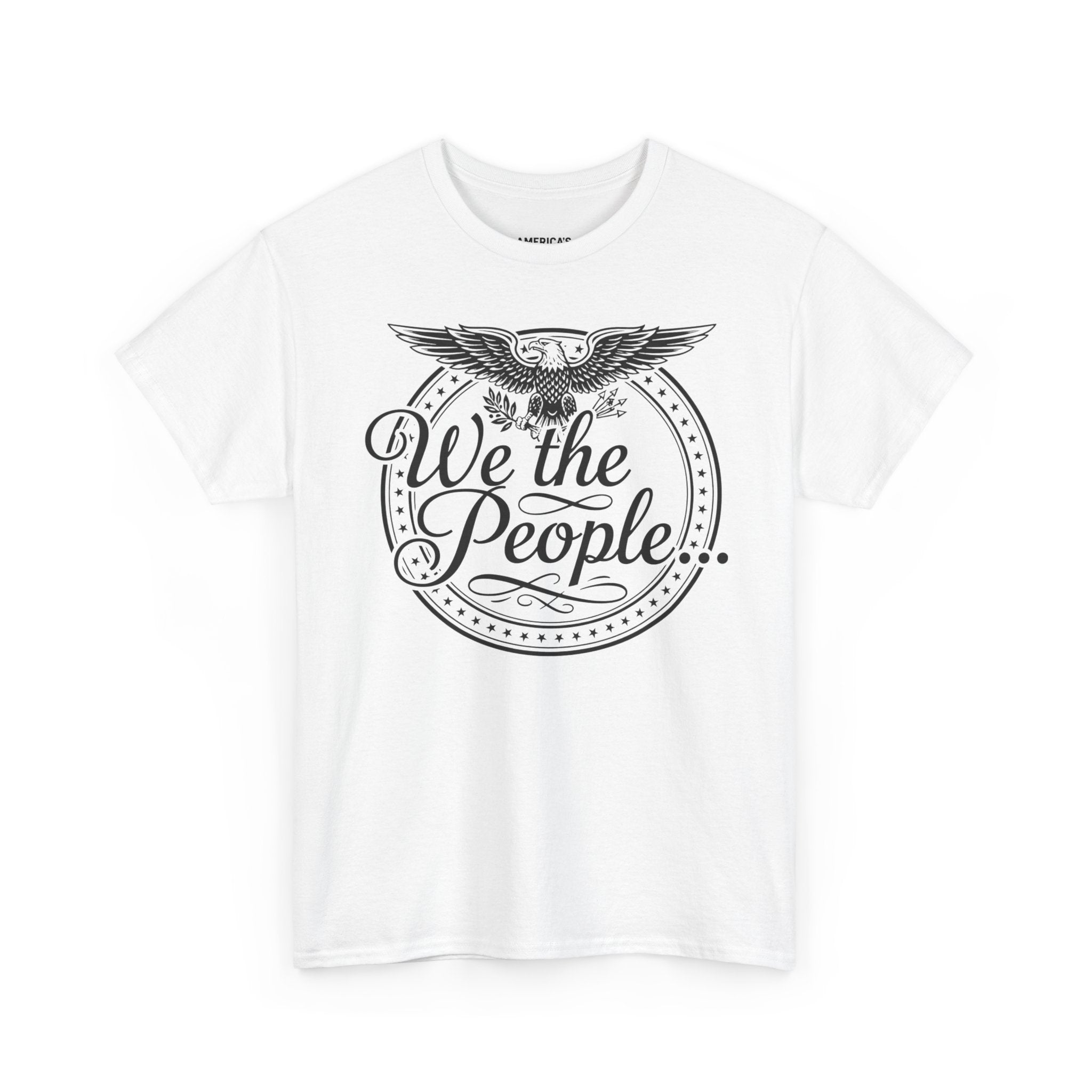 We The People Patriotic Seal T-Shirt – Unisex Heavy Cotton Tee Printify