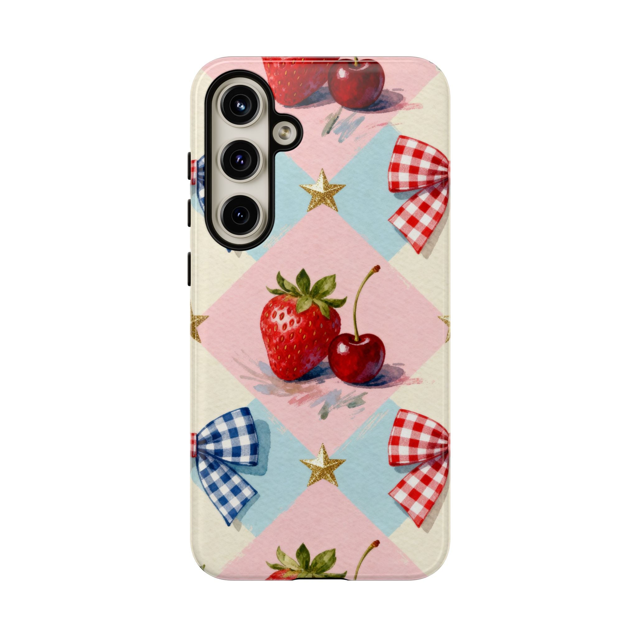 Americana Coquette Cherry Picnic Phone Case Printify