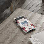 Patriotic Coquette Bows Phone Case – Americana Ribbon & Fireworks Design Printify