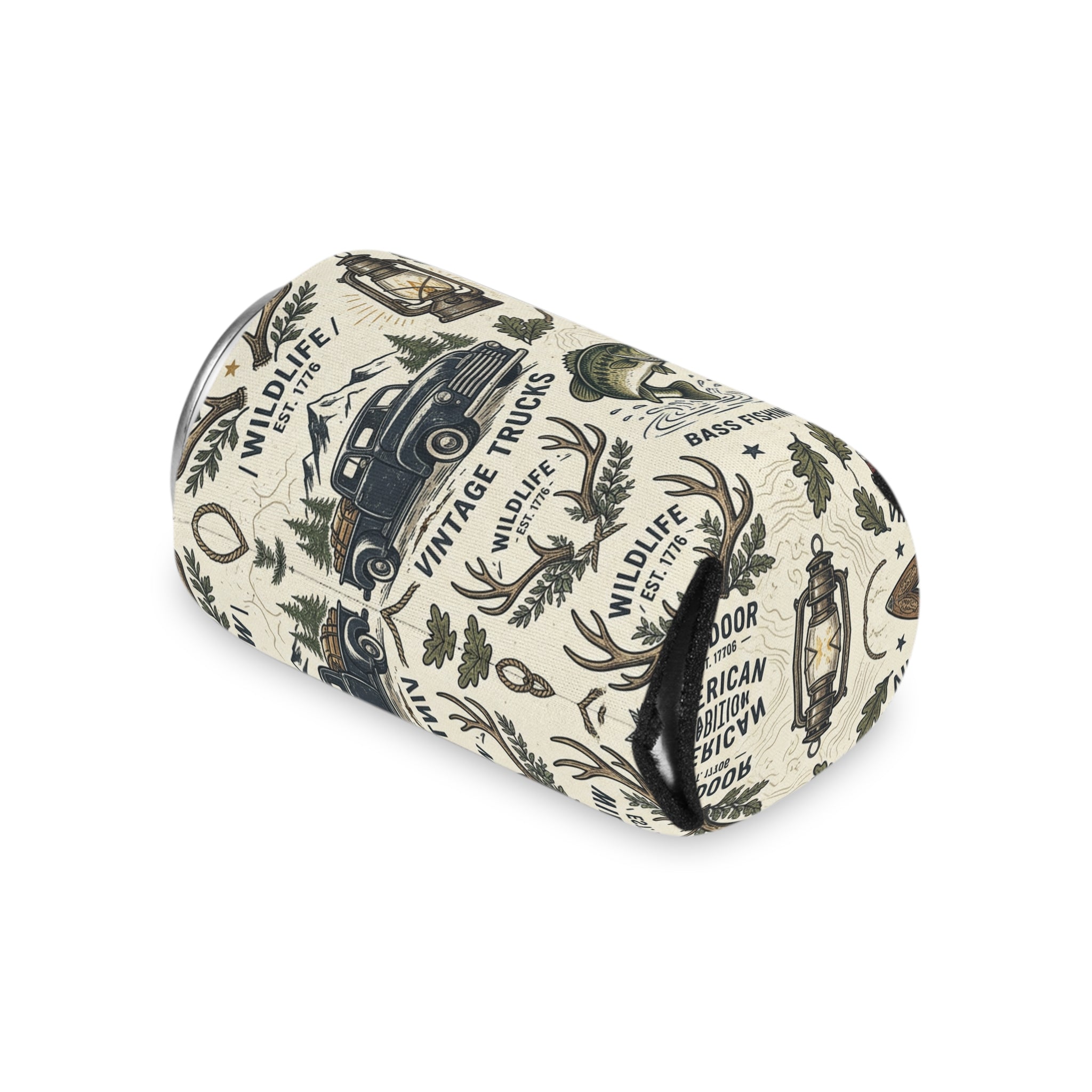 Vintage Americana Outdoors Can Cooler Printify
