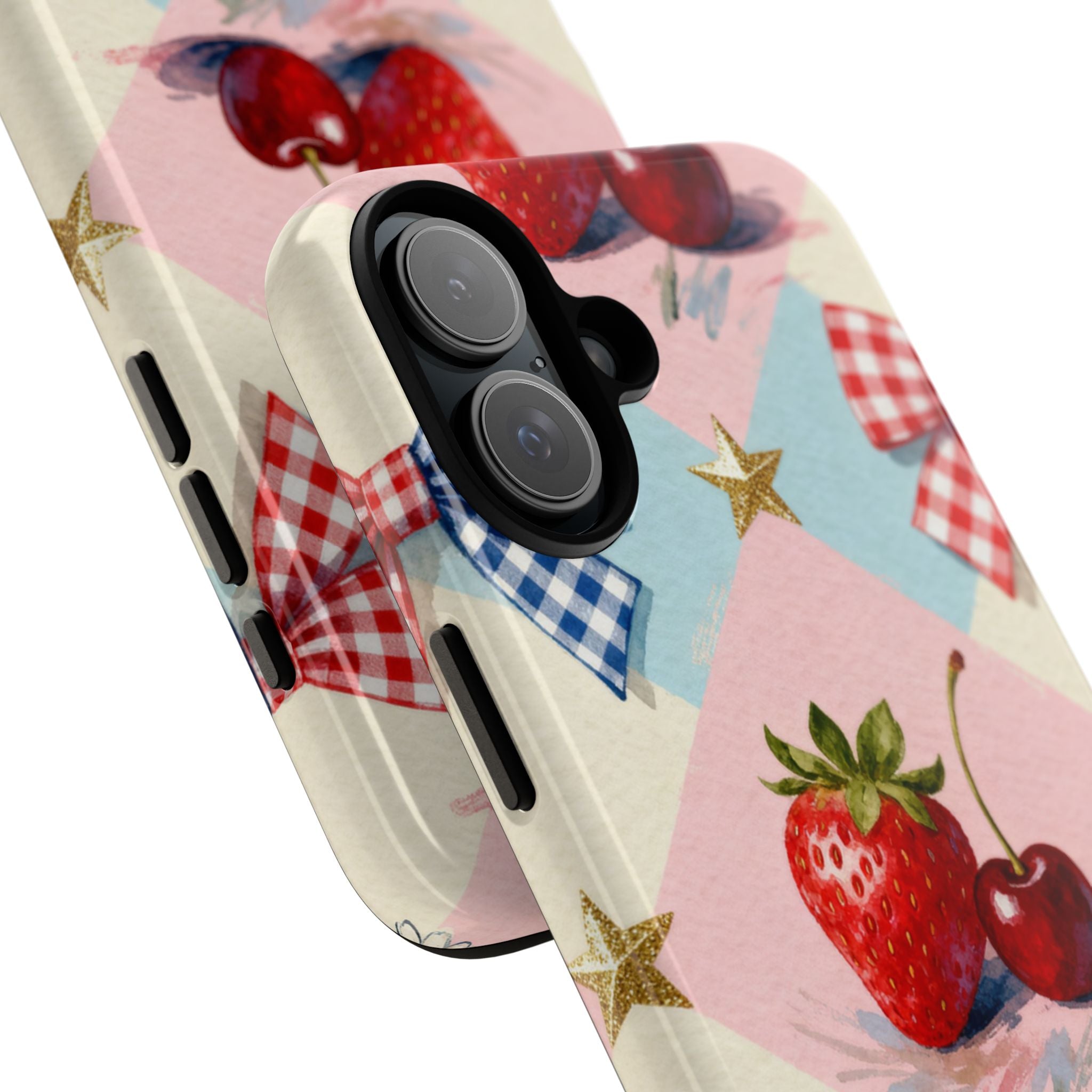 Americana Coquette Cherry Picnic Phone Case Printify