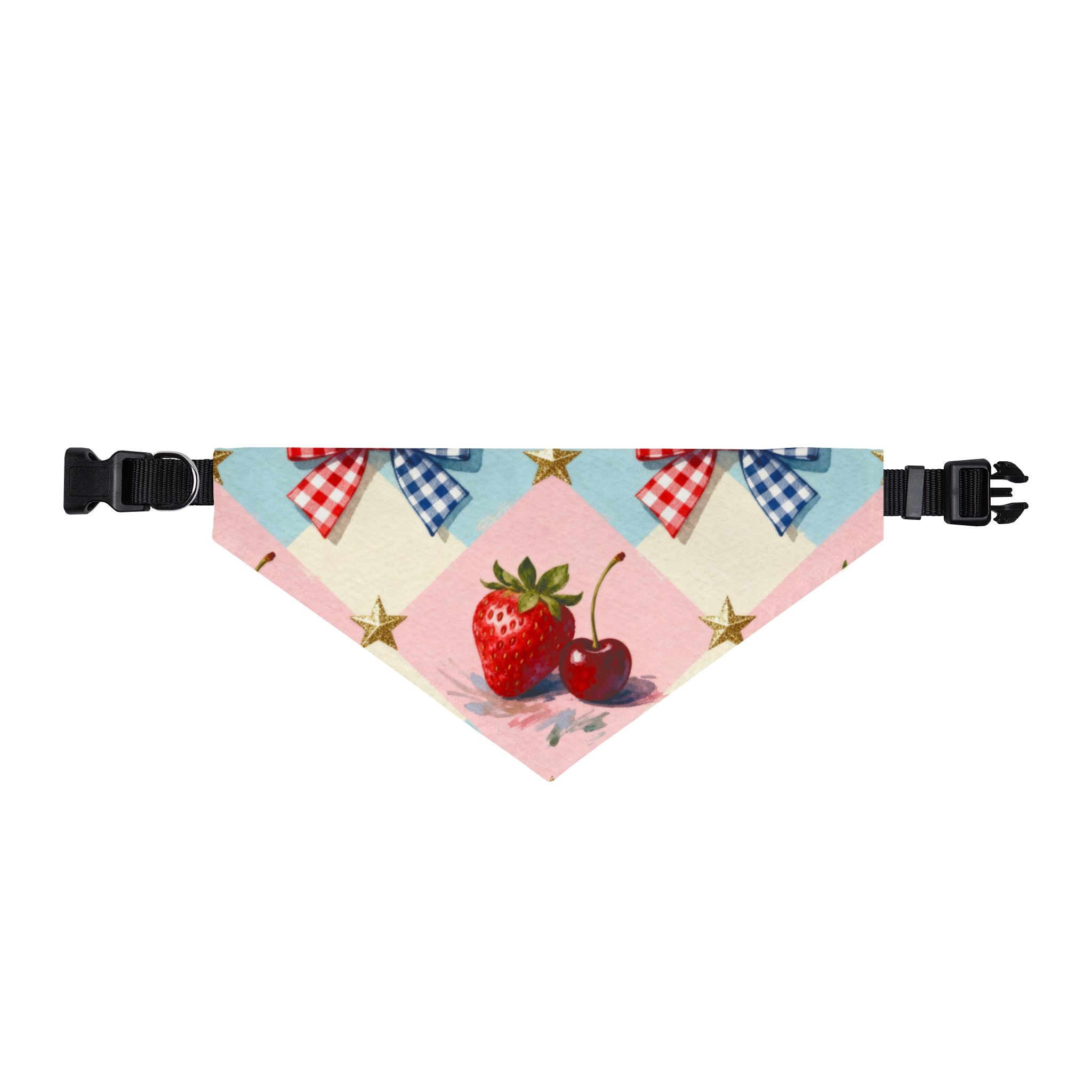 Berry Sweet Americana Dog Bandana – Patriotic Summer Pet Bandana Printify