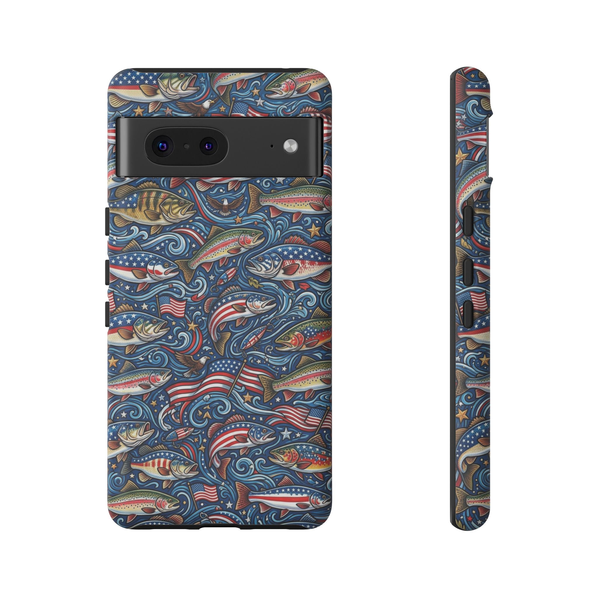 Patriotic Fishing Waters Phone Case Printify