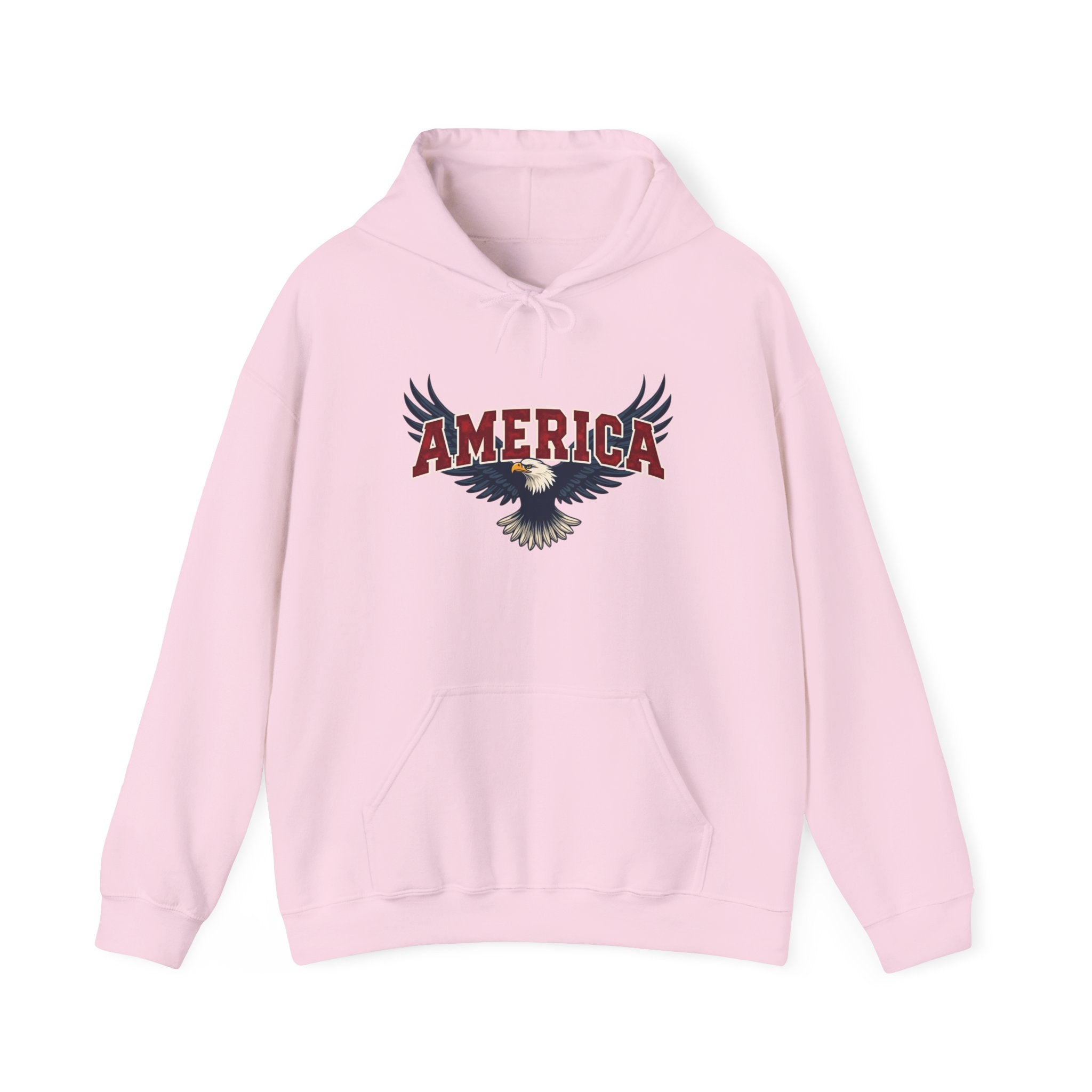 America Eagle Hoodie — Patriotic Bald Eagle Sweatshirt Printify