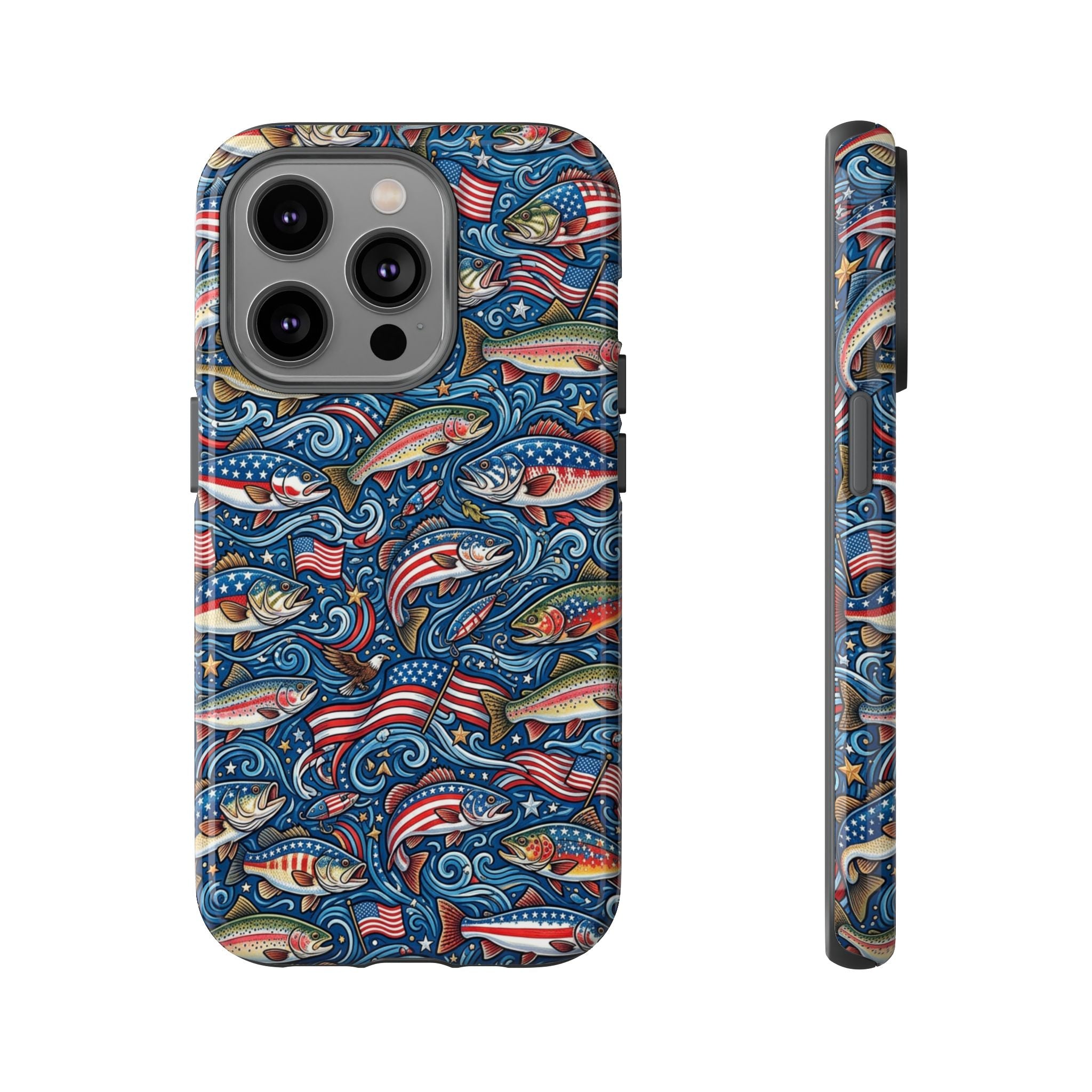 Patriotic Fishing Waters Phone Case Printify