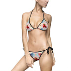 Vintage Picnic Bikini Swimsuit — Retro Checkered Summer Swimwear