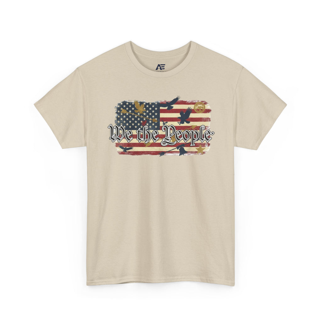We The People American Flag Patriotic T-Shirt – Unisex Heavy Cotton Tee
