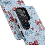 Patriotic Coquette Bows & Fireworks Phone Case Printify