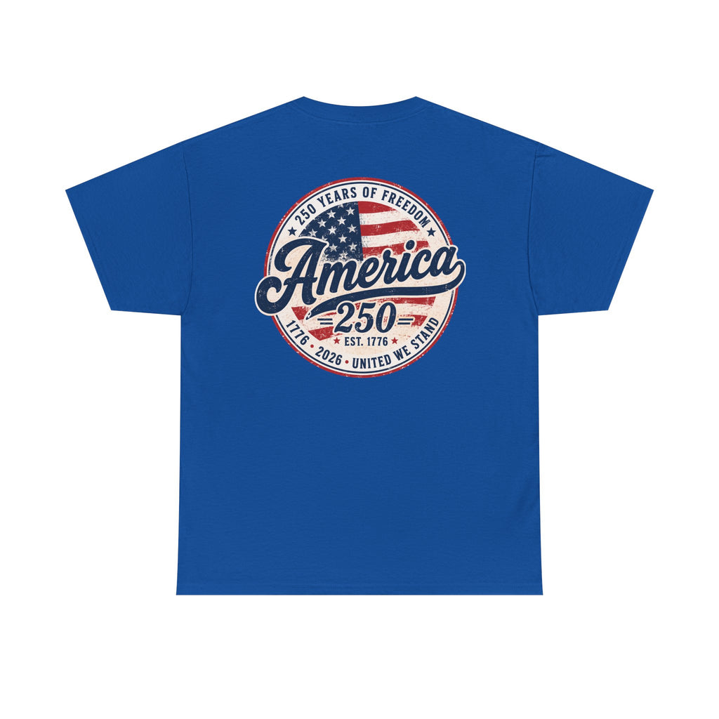 America 250 Anniversary Tee — Patriotic 250 Years of Freedom T-Shirt Printify