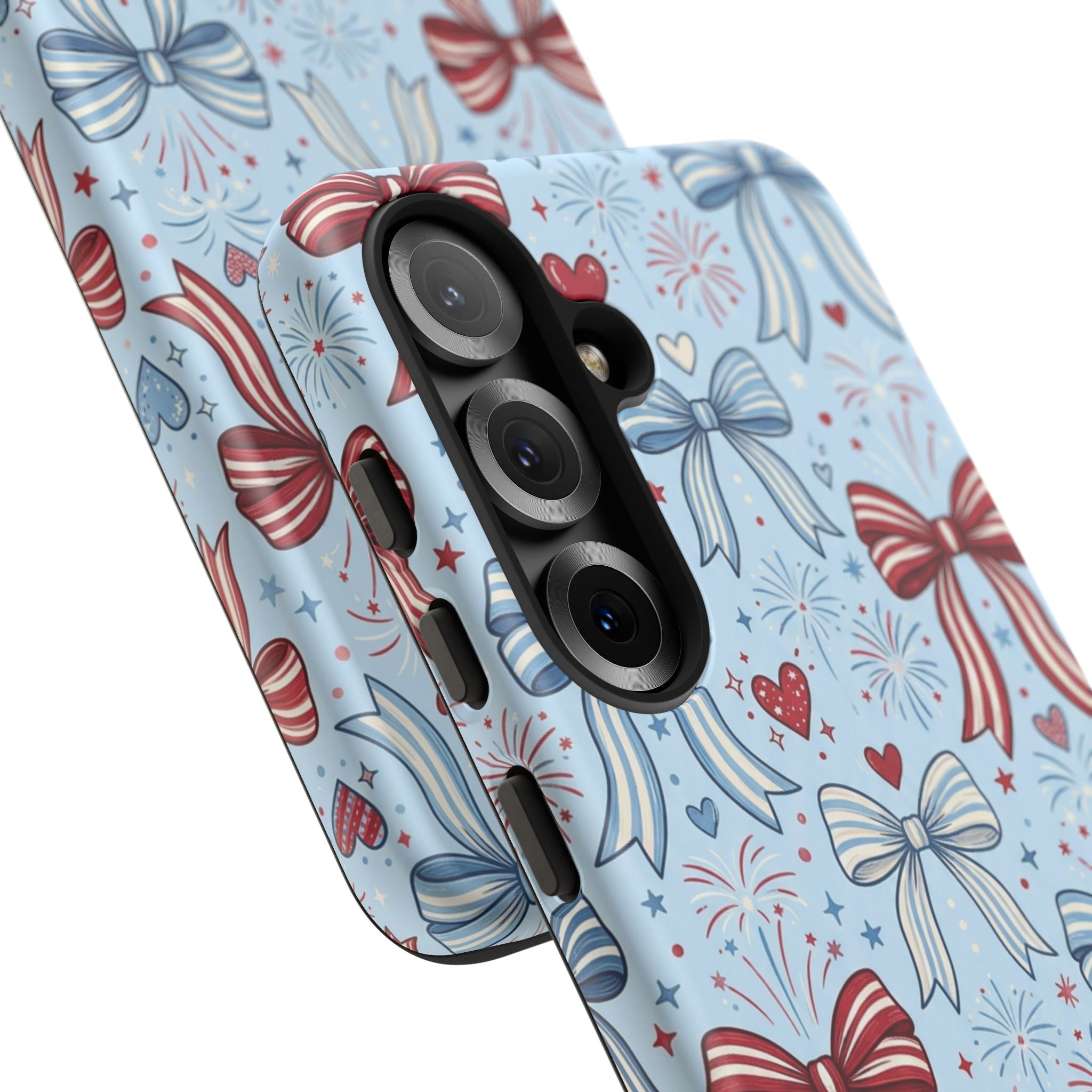 Patriotic Coquette Bows & Fireworks Phone Case Printify