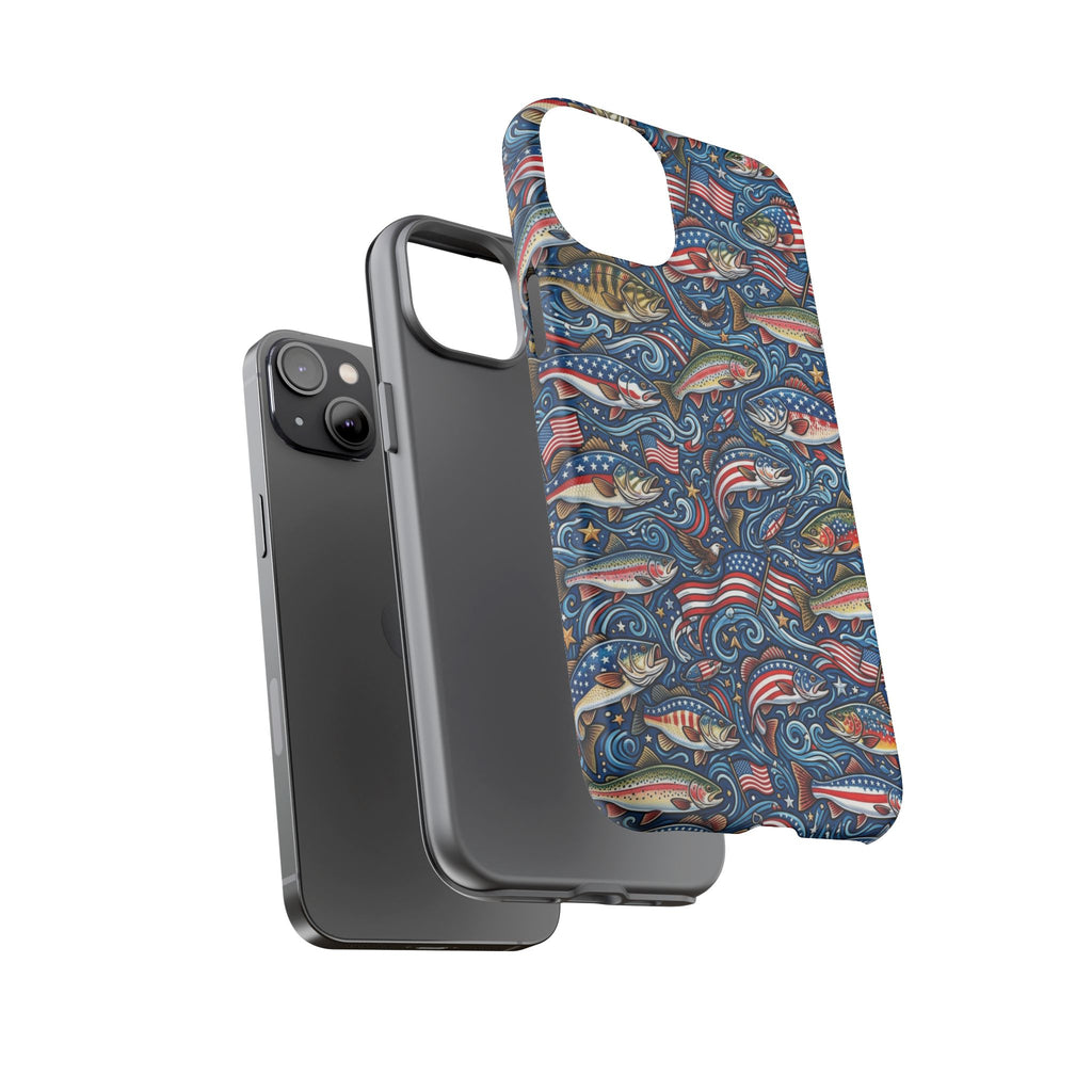 Patriotic Fishing Waters Phone Case Printify