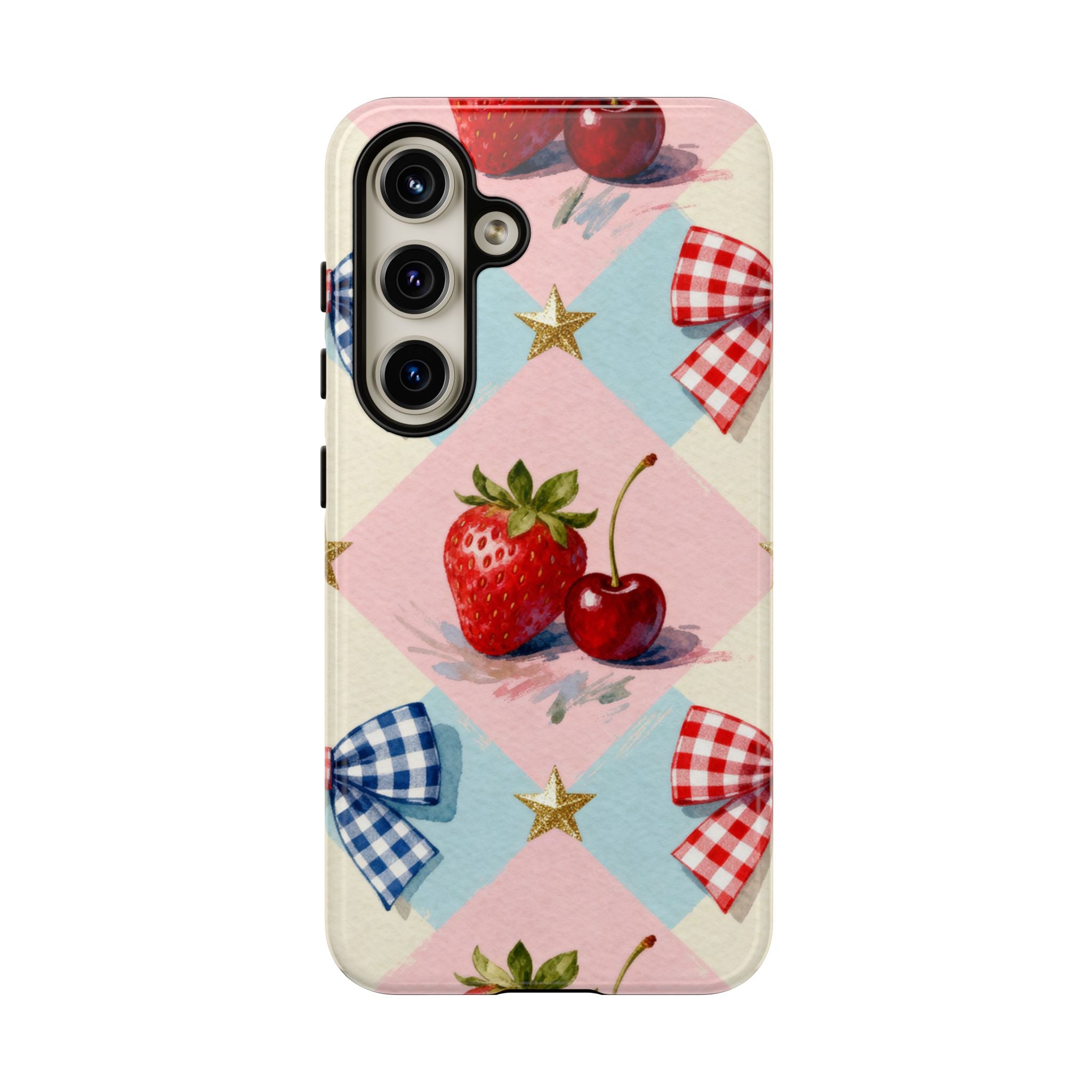 Americana Coquette Cherry Picnic Phone Case Printify