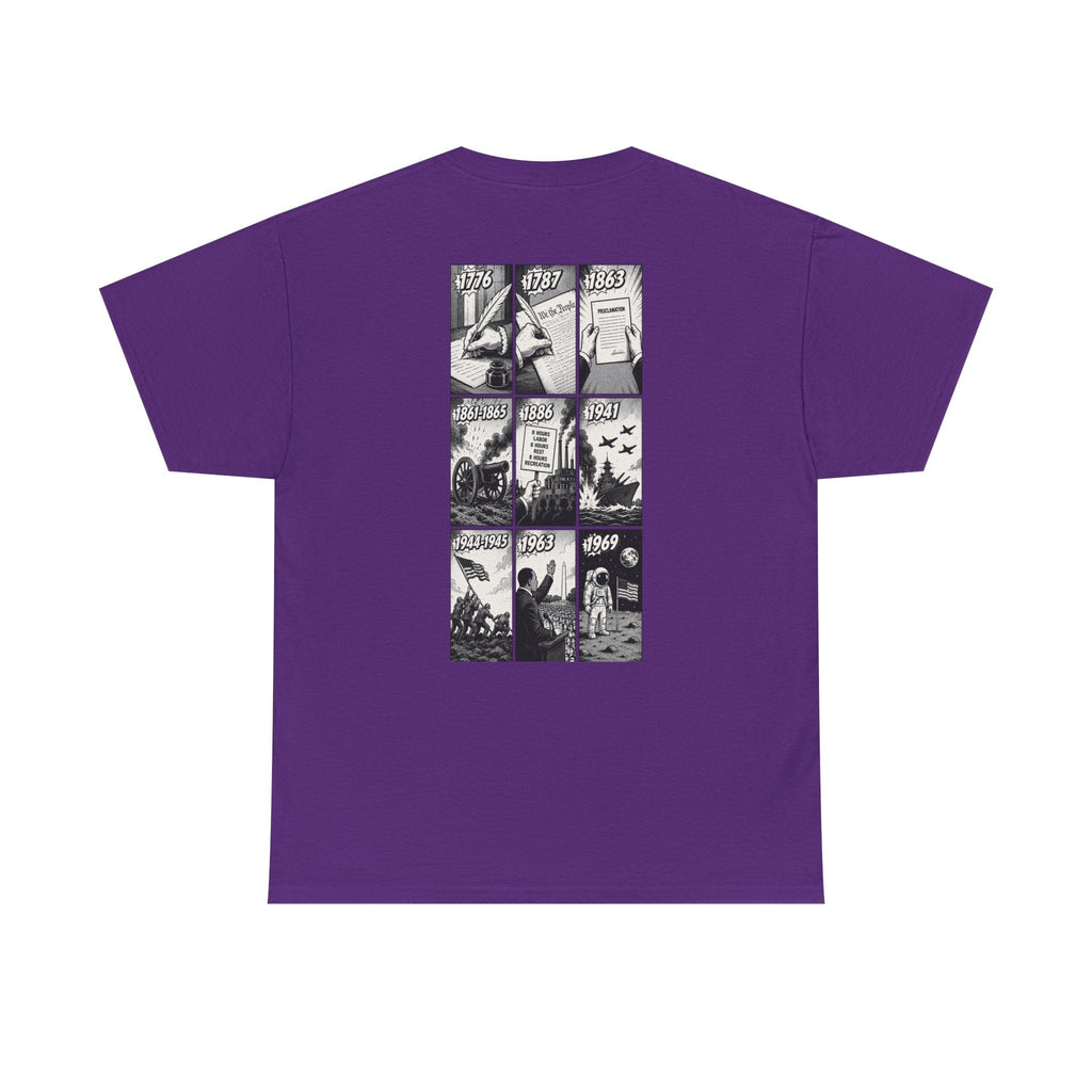 America Comic Book History T-Shirt Printify