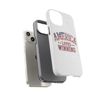 America Loves Winning Patriotic Phone Case – Tough Dual Layer iPhone & Samsung Galaxy S26 Case
